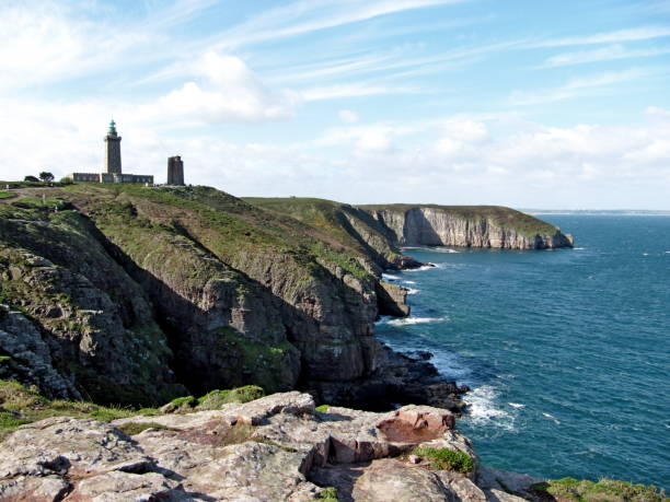 istock Cape Frehel with lighthouse and old tower 1341522153