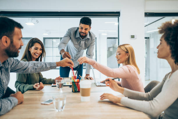 istock Business persons on meeting in the office. 1341523401