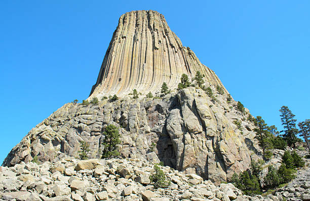 Devils Tower Devils Tower National Monument kiowa stock pictures, royalty-free photos & images