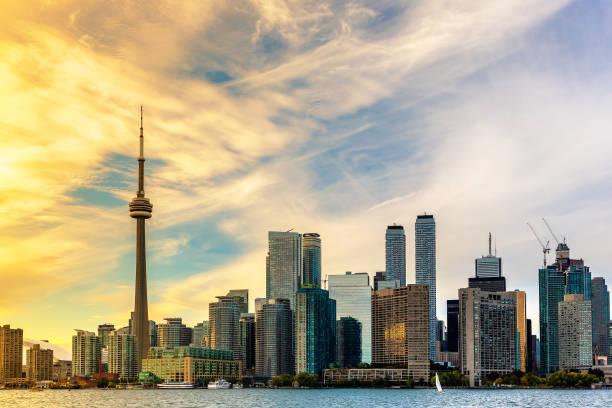 istock Toronto and CN Tower at sunset 1341525375