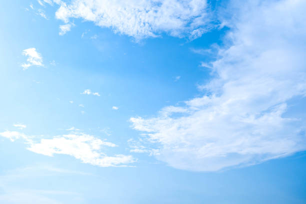 istock clear blue sky with soft fluffy white clouds. like heaven. good atmosphere. fresh air. 1341527084