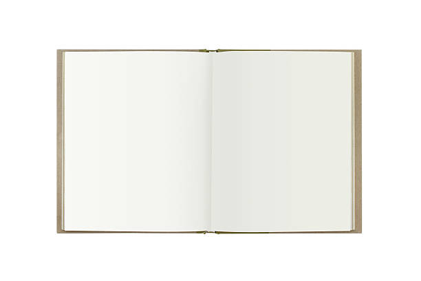 istock Open book with blank pages isolated over white background 134152738