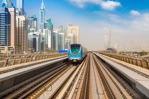 istock Metro railway in Dubai 1341532623
