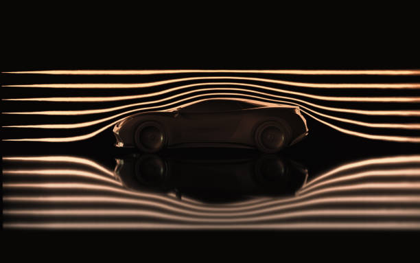 fotografii de stoc, fotografii și imagini scutite de redevențe cu aerodinamice tunel de vânt sport car concept - aerodinamic