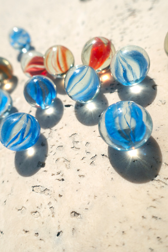 Colorful glass transparent marble backgrounds