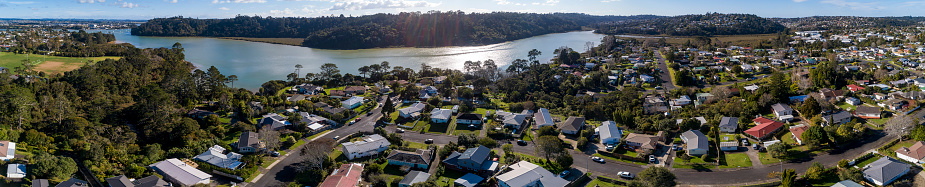 North Shore aerial view in Auckland, New Zealand