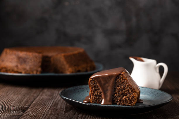 istock Delicious slice of chocolate cake. 1341545416