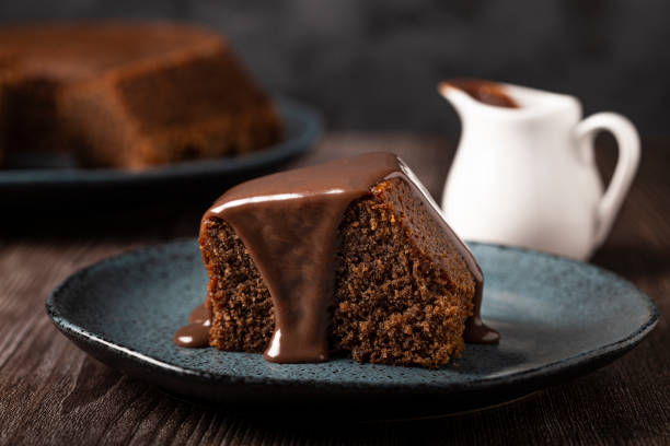istock Delicious slice of chocolate cake. 1341545417