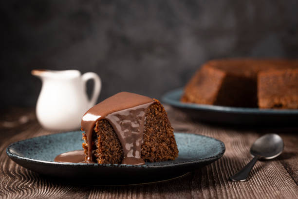 istock Delicious slice of chocolate cake. 1341545434