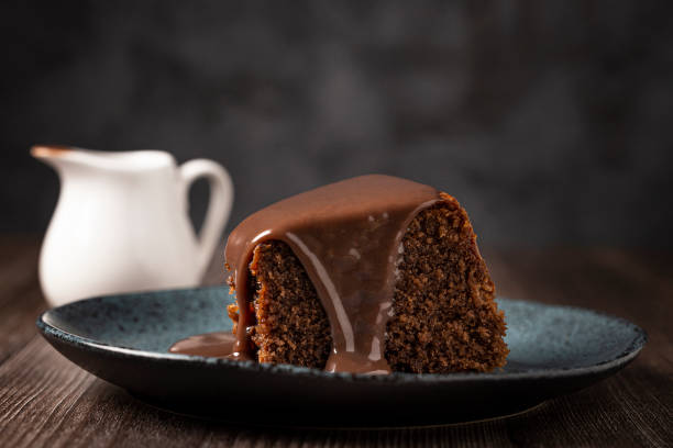 istock Delicious slice of chocolate cake. 1341545436