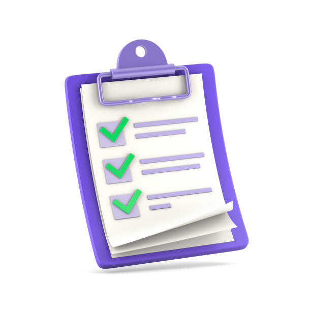 istock Clipboard with green check marks  isolated on white background 1341547382