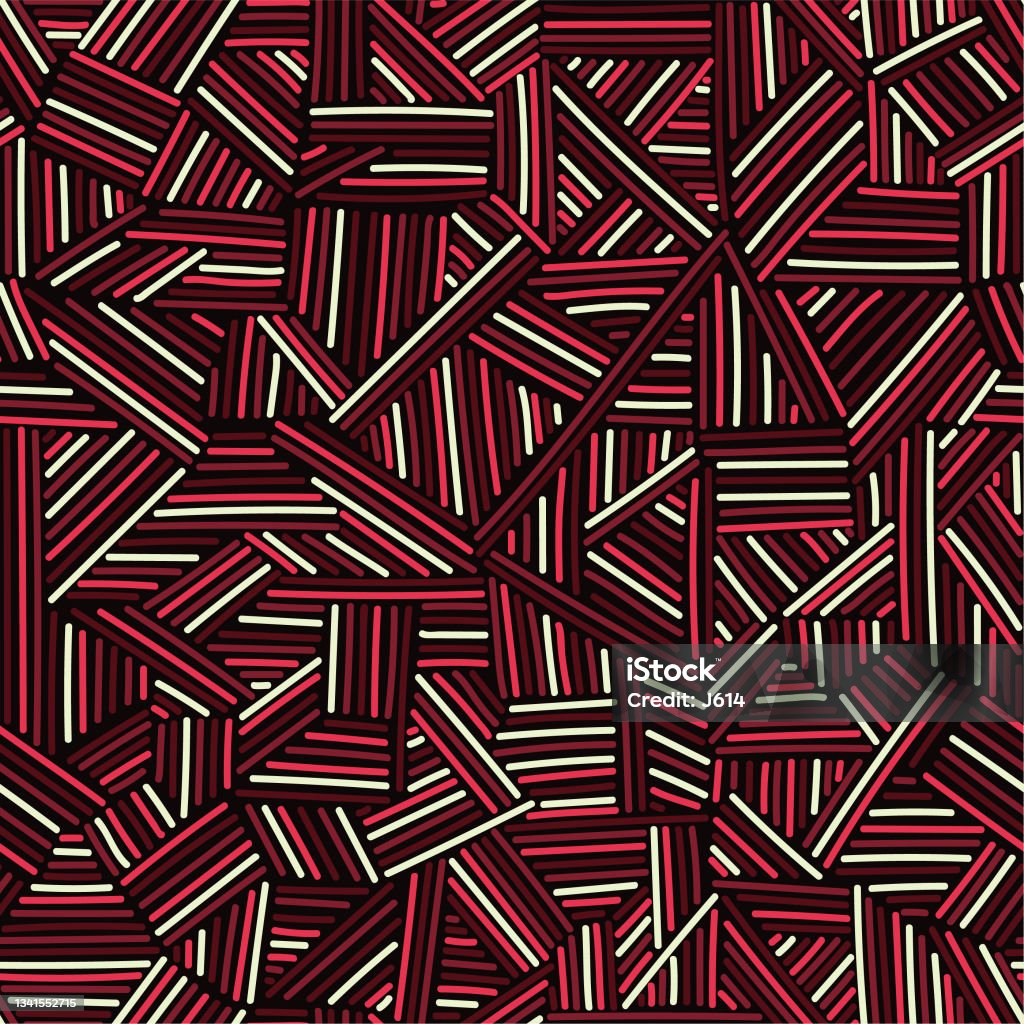 Maroon Patern Line Freehand Line Pattern Stock Illustration - Download Image Now - Maroon ...