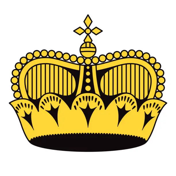 Vector illustration of Principality of Liechtenstein Crown Symbol