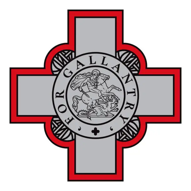 Vector illustration of Republic of Malta Emblem
