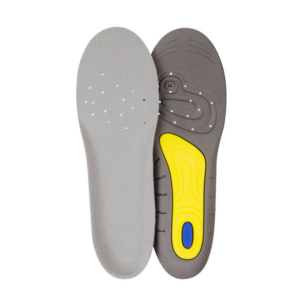 The orthopedic insole on a white background stock photo