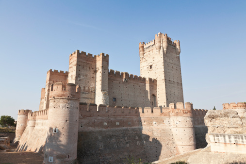 Mota Castle built in 1440 in Medina del Campo, Valladolid province. It was the home of Juana la Loca, daughter of Ferdinand and Isabella. Here too was locked Cesar Borgia. EOS 5D Mark II