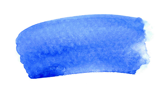 blue watercolor brush stain, marker scribble water color paint on white, shades of blue watercolour for background