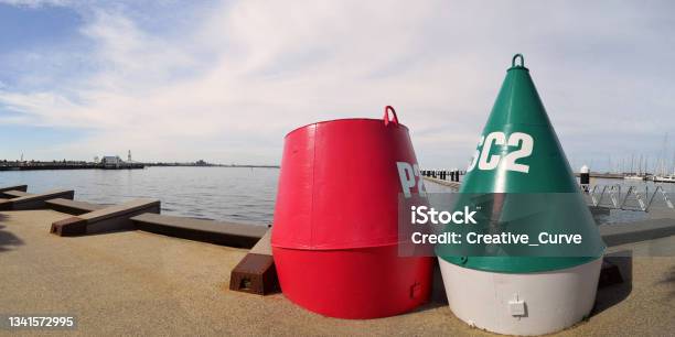 Landscape Red And Green Marine Geelong Victoria Australia Stock Photo - Download Image Now