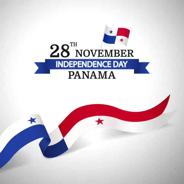 Vector illustration of Panama Independence Day.