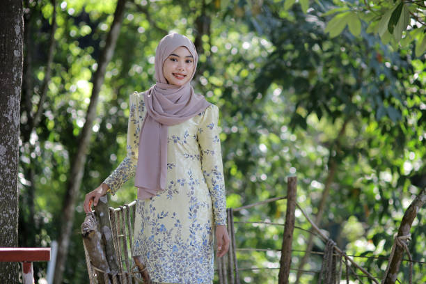 Portrait of a young Muslim woman in Malaysia.
