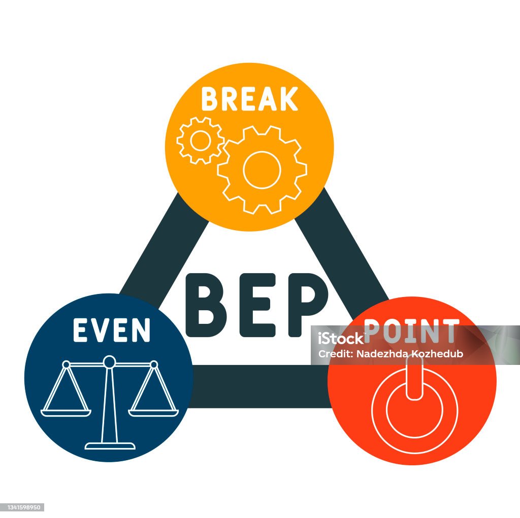 Bep Icon Bep Breakeven Point Acronym Stock Illustration - Download Image Now ...