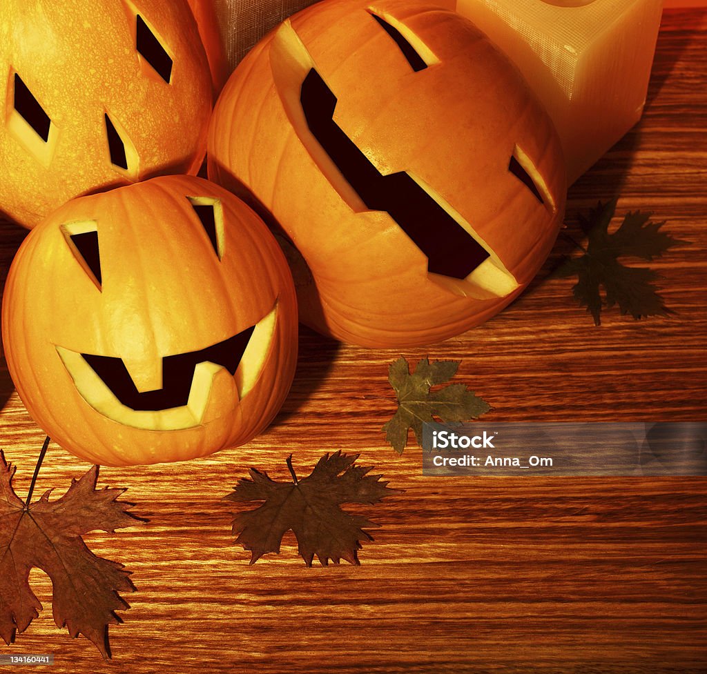 Halloween pumpkins frontera - Foto de stock de Alimento libre de derechos