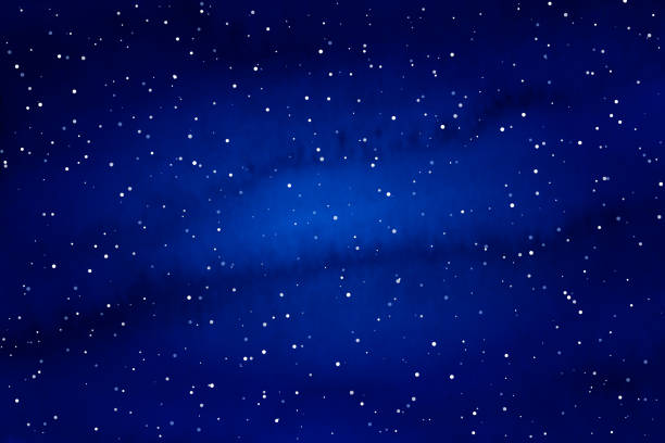 Night sky background with snow or stars Vector sky background. Carefully layered and grouped for easy editing. dark blue night stock illustrations