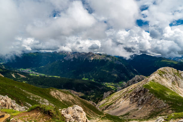 istock View from Latemarscharte mountain pass in Latemar mountain group in Dolomites 1341615217