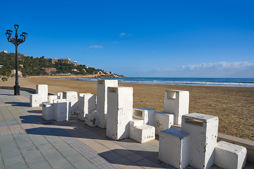 Benicassim Voramar playa beach in Castellon of Spain also Benicasim