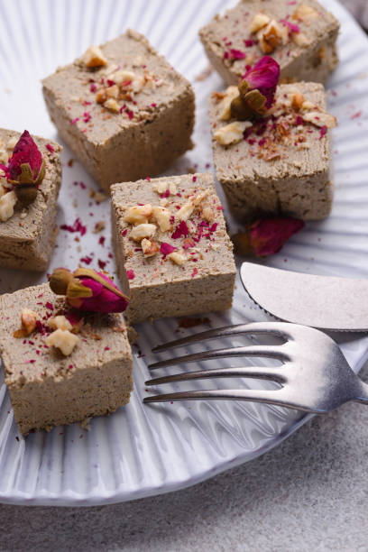 istock Halva with rose petal and nuts. 1341619474