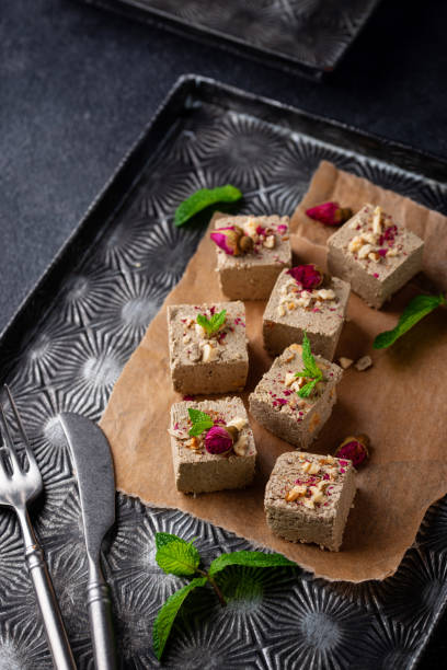 istock Halva with rose petal and nuts. 1341619505
