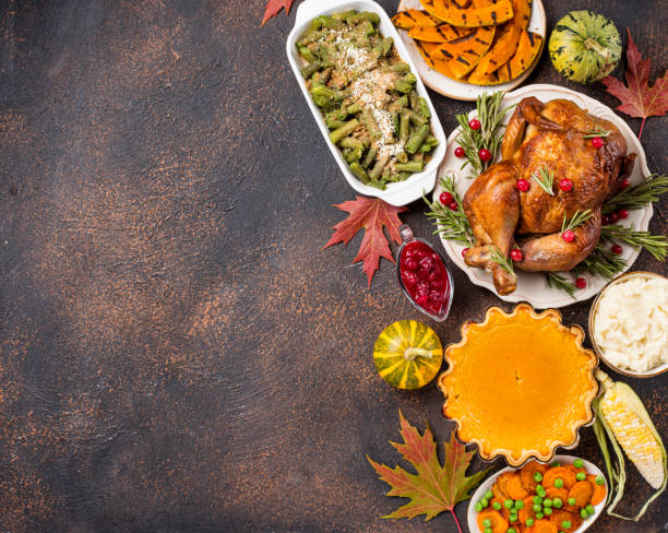 istock Thanksgiving Day traditional festive dinner 1341619639