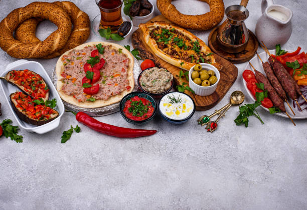 istock Traditional Turkish or Middle eastern dishes 1341619810
