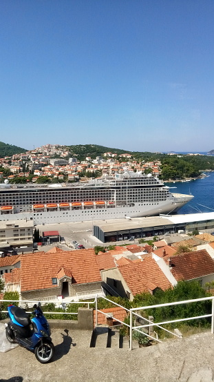 Dubrovnik, Croatia - 08/16/2019, Panoramic view of the city