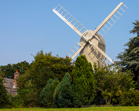 The lovely Duck End Mill, also known as Letchs Mill or Finchingfield Post Mill in the beautiful village of Finchingfield in Essex, UK.