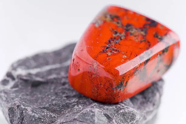 Photo of natural stone red jasper