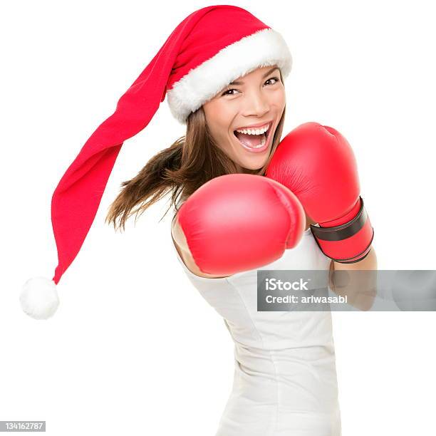 Christmas Boks Kobieta - zdjęcia stockowe i więcej obrazów Boxing Day - Boxing Day, Kobiety, Rękawica bokserska