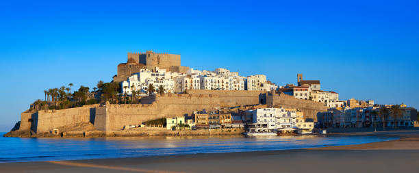 istock Peniscola skyline and castle beach in Spain 1341628518