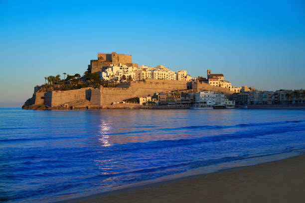 istock Peniscola skyline and castle beach in Spain 1341628942