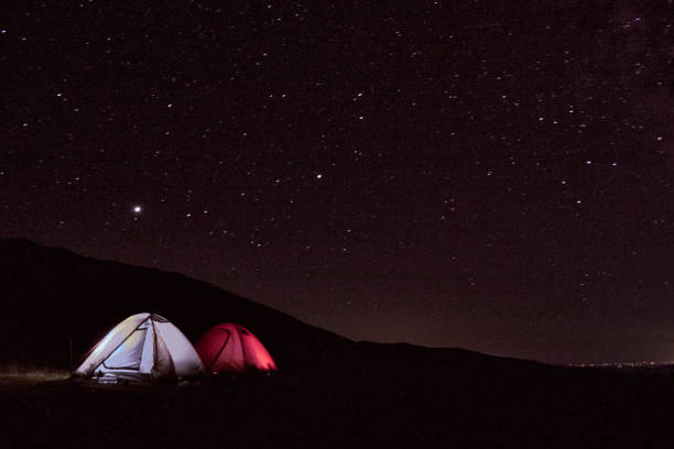 istock Tent under a dome of stars 1341629751