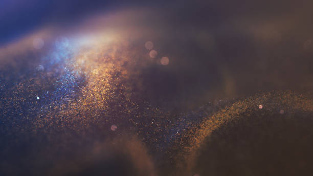 渦巻き粒子 - マルチカラー - グリッター、背景 - macro image ストックフォトと画像