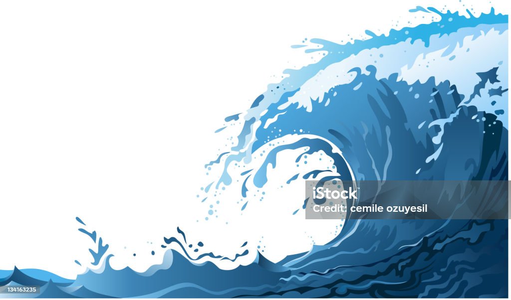 Wave Illustrations向量圖形及更多浪圖片 - 浪, 波浪型, 塗抹成型 - iStock