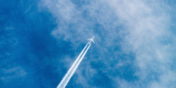 istock Airplane in the sky 1341634419