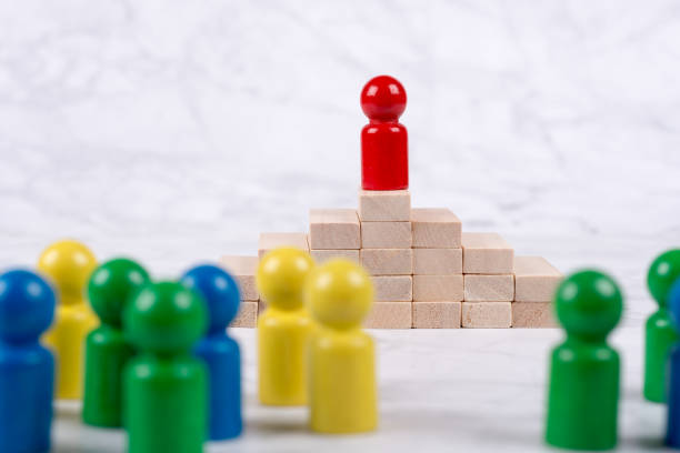istock Game characters concepts - Figure stands on the winners podium or a stage 1341638833