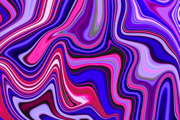 istock Marble ink colorful. Blue and Pink marble pattern texture abstract background. can be used for background or wallpaper, Flow Ink 1341642740