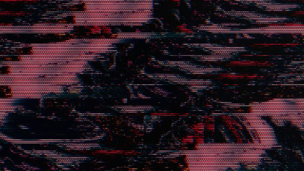 Glitch noise static television VFX pack. Visual video effects stripes background, CRT tv screen no signal glitch effect Glitch noise static television VFX pack. Visual video effects stripes background, CRT tv screen no signal glitch effect 16mm film motion picture camera photos stock pictures, royalty-free photos & images