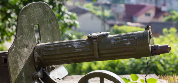 istock The ancient machine gun system of Old Maxim close up 1341650453