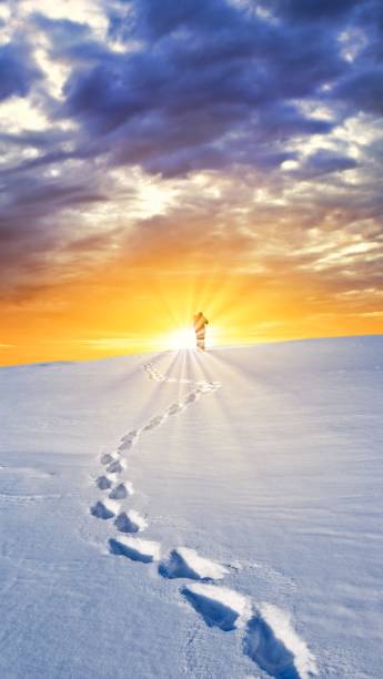 istock traveler in a winter desert 1341650888