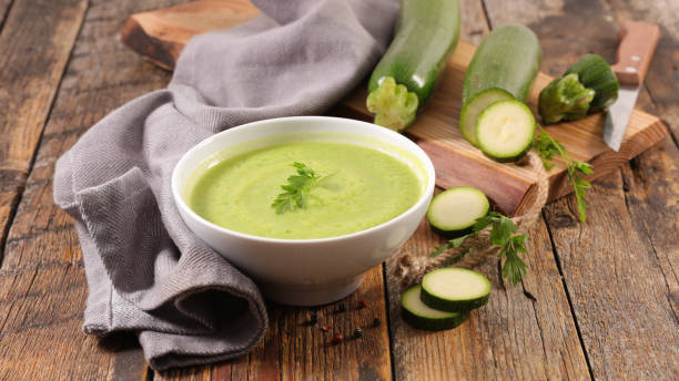 istock bowl of zucchini soup and cream 1341653785
