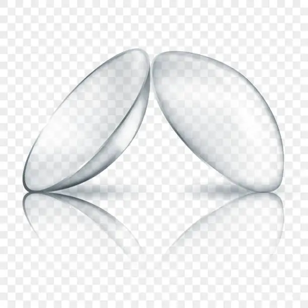 Vector illustration of Realistic contact lenses